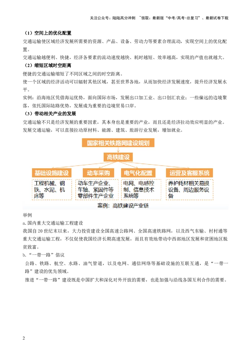 《第28讲交通运输布局对区域发展的影响（讲义）（解析版）_07-地理-高考总复习_一轮复习_2024年_2024年高考地理一轮复习讲练测（课件+讲义+练习）（新高考）_讲义+练习》第2页预览
