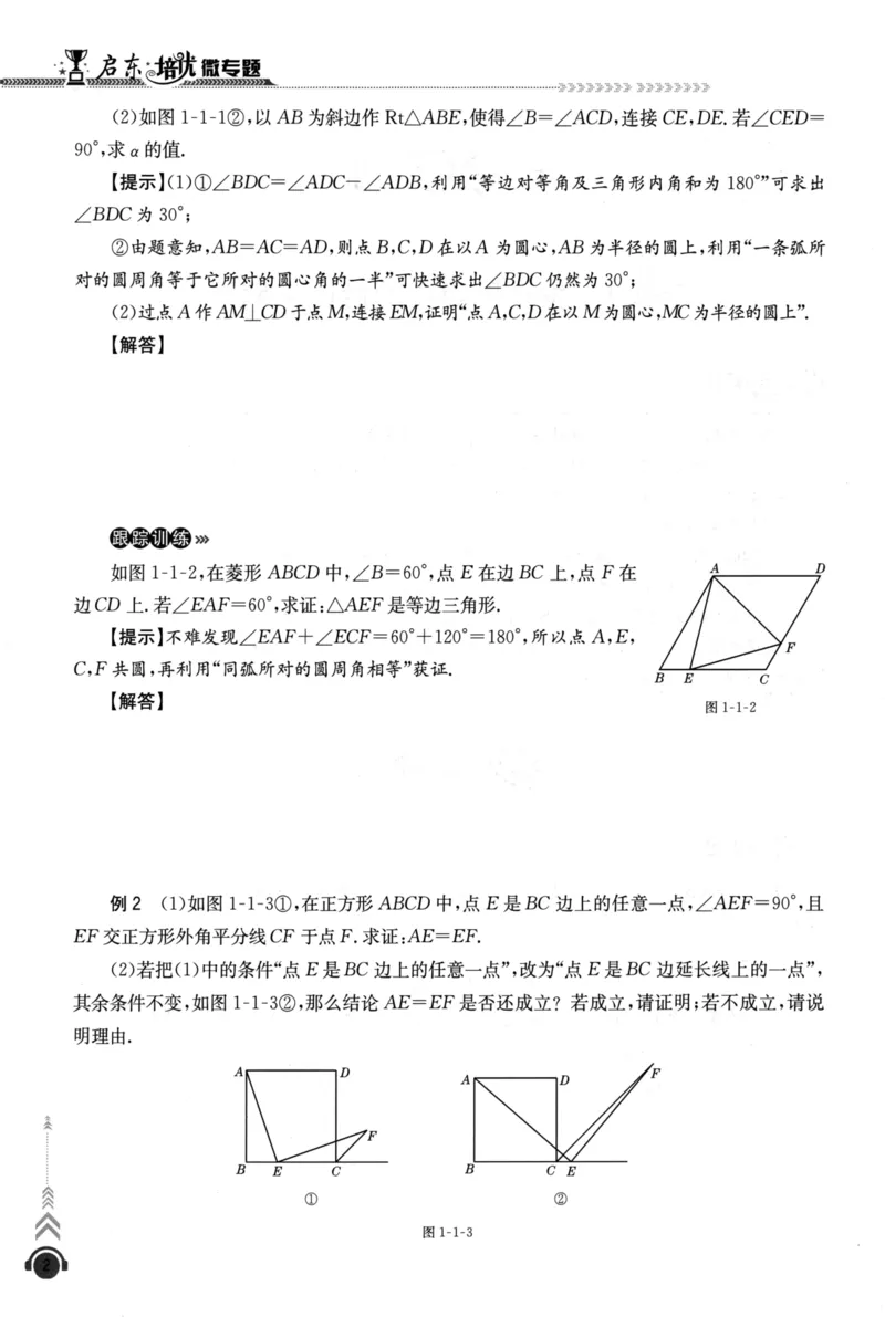 《启东培优微专题九年级图形与几何170_初中全科目同步习题+精品试卷（7-9年级）(1)_25秋初中数学《同步习题+精品试卷》_初中数学人教版试卷_初中数学人教版7-9年级下册》第9页预览