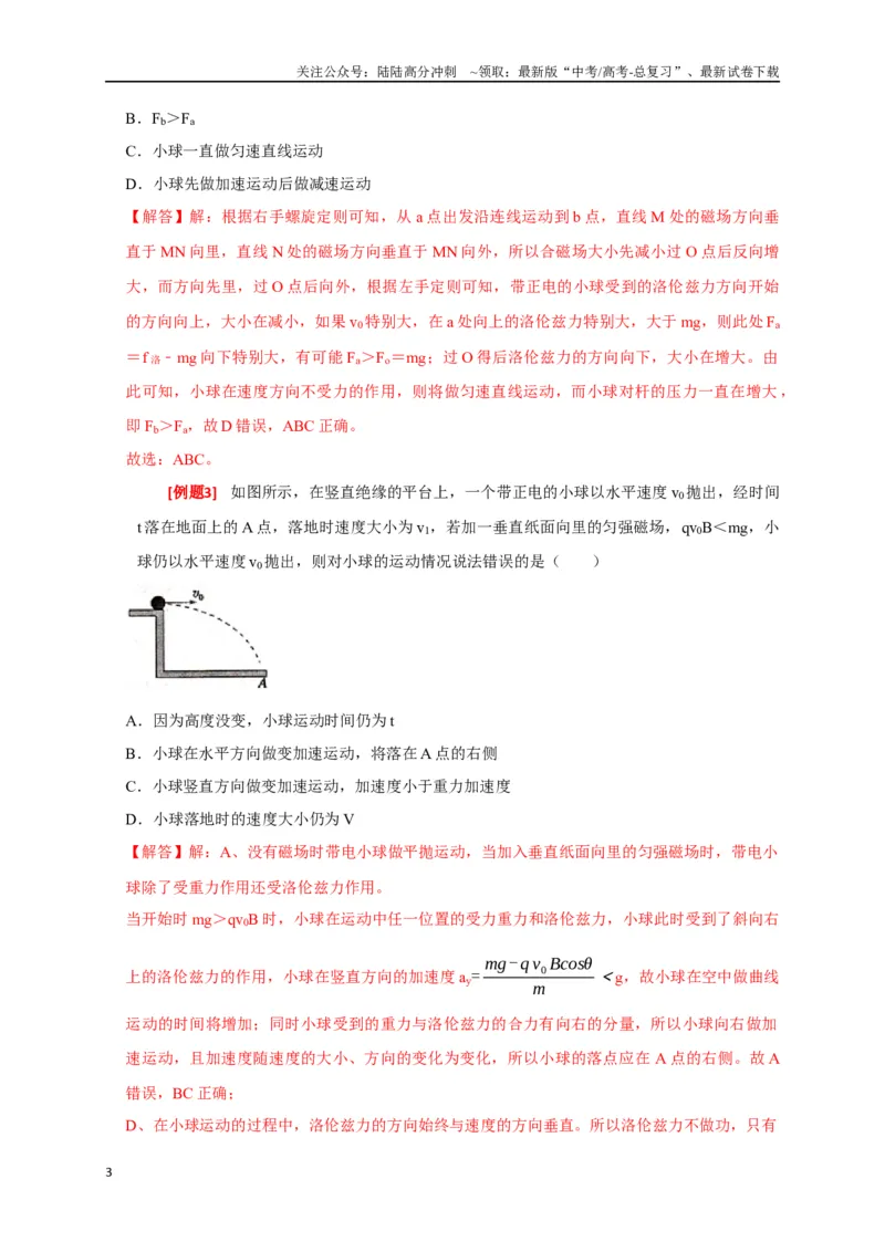 《专题20磁场对运动电荷的作用（解析版）_04-物理-高考总复习_专项复习_2024年_2024高考物理三轮冲刺复习热点知识讲练题型归纳练_资料》第3页预览