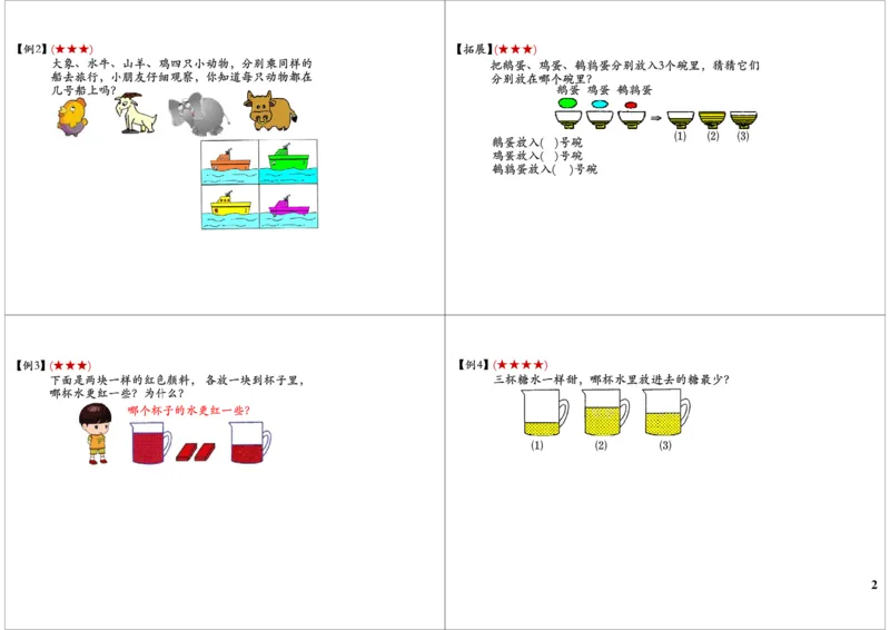 《数学活动_小学1-6年级全科全套_2024更新专题_小学奥数专题资料_7、精品课程合集_学而思小学1-6年级奥数竞赛班视频课程285讲_一年级奥数（竞赛班）45讲_第04讲：数学活动》第2页预览
