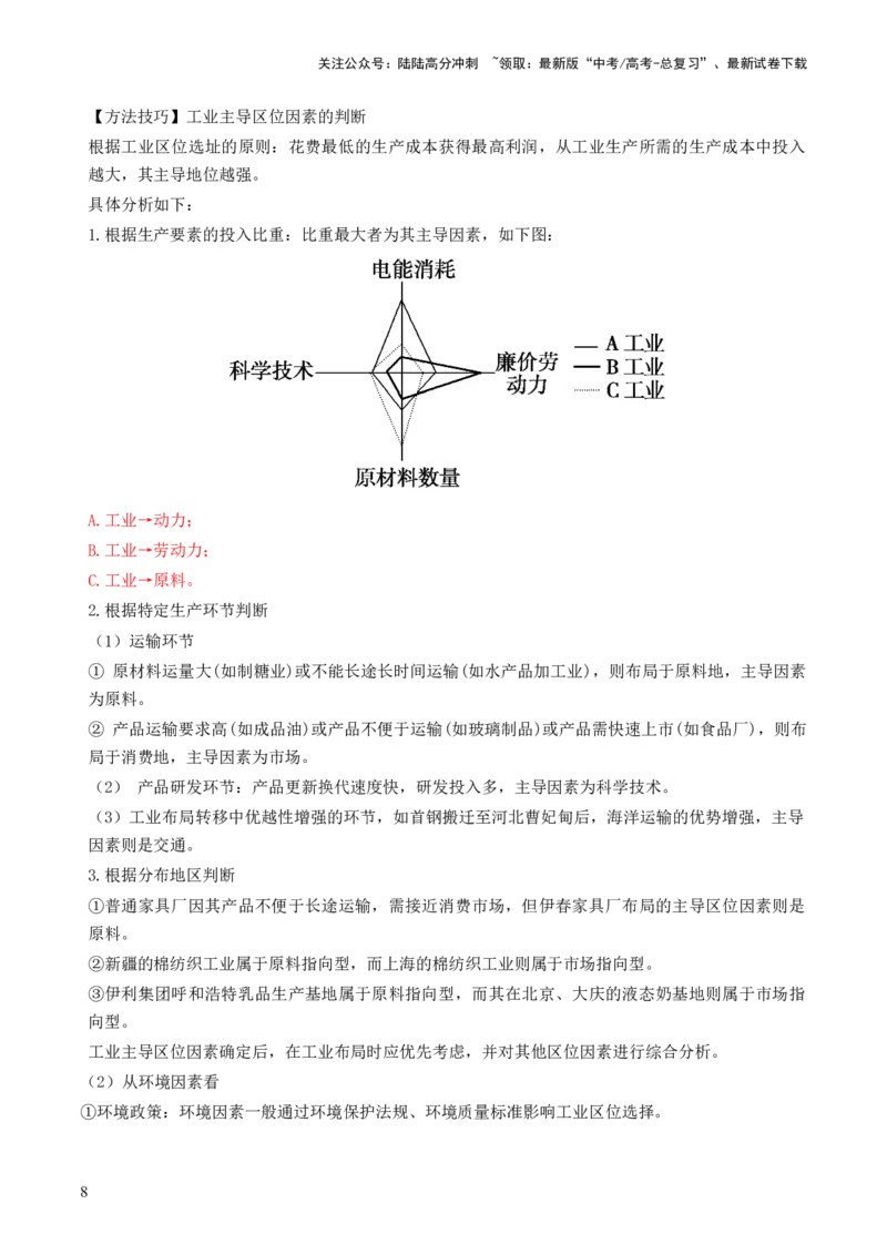 《第25讲工业区位因素及其变化（讲义）（解析版）_07-地理-高考总复习_一轮复习_2024年_2024年高考地理一轮复习讲练测（课件+讲义+练习）（新高考）_讲义+练习》第8页预览