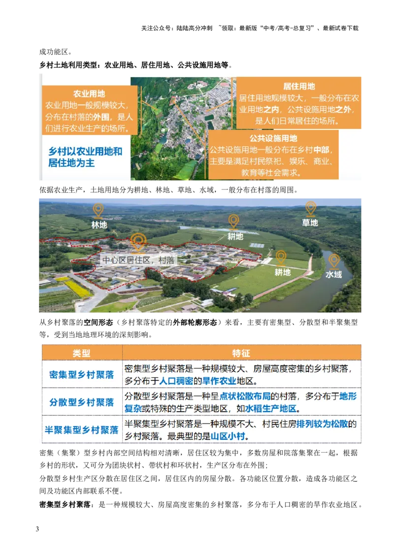 《第22讲城乡空间结构和景观（讲义）（原卷版）_07-地理-高考总复习_一轮复习_2024年_2024年高考地理一轮复习讲练测（课件+讲义+练习）（新高考）_讲义+练习》第3页预览
