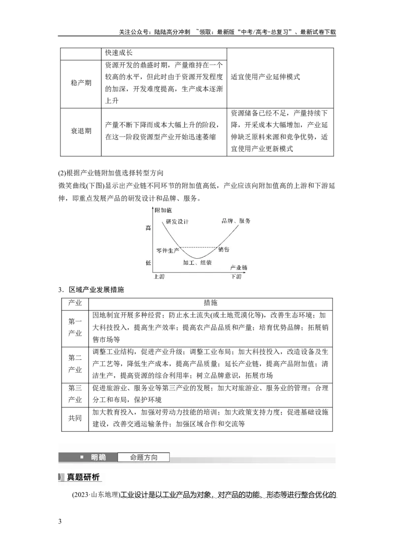 《第三章　课时62　地区产业结构变化_07-地理-高考总复习_一轮复习_2025年_2025年大一轮复习讲义地理人教版_地理_大一轮复习讲义教师专用_配套Word版文档第三～五部分》第3页预览