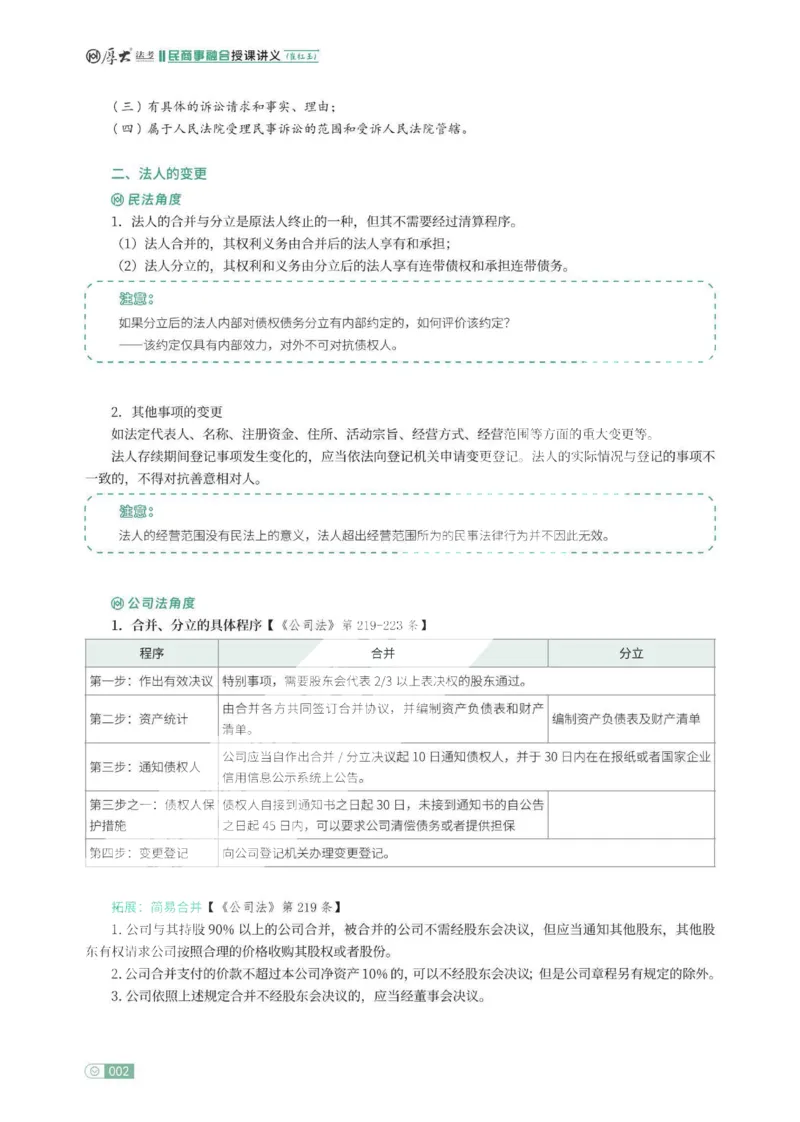 《民事融合专项内部讲义_022026厚大法考主观专题精讲汇总（考点清单）_视频+讲义2026厚大法考主观民事融合专项内部直播课01-04》第4页预览