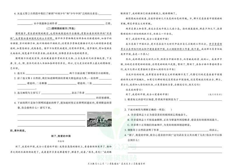 《王朝霞专项练习五年级上册语文部编版_小初高学习资料合集（每天更新）_1~6年级上册王朝霞专项练习_5年级》第2页预览