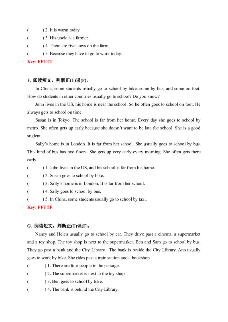 《期末易错题分类汇编阅读理解（判断正误篇）译林版（三起）五年级下册（答案版）_小学1-6年级全科全套_1-6年级全科下册_五年级_五年级下英语_英语五下译林版》第3页预览