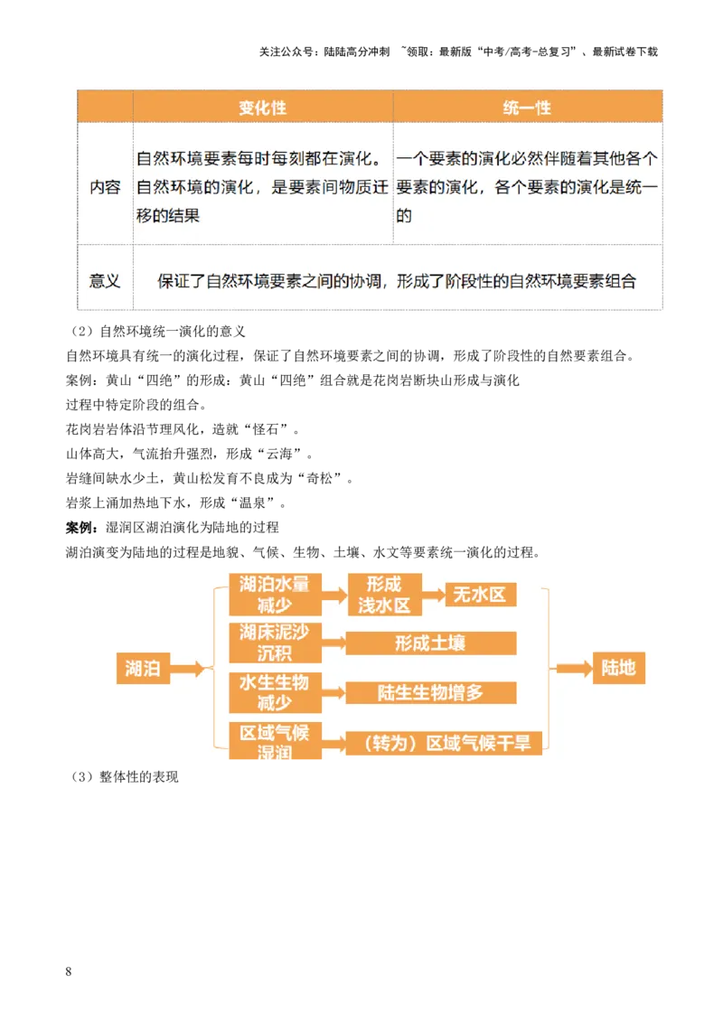 《第17讲自然环境的整体性（讲义）（解析版）_07-地理-高考总复习_一轮复习_2024年_2024年高考地理一轮复习讲练测（课件+讲义+练习）（新高考）_讲义+练习》第8页预览