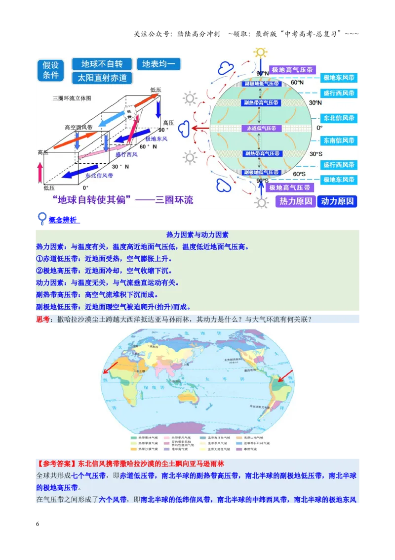《第08讲气压带、风带与气候（大气环流与气候）（复习讲义）（全国通用）（教师版）_07-地理-高考总复习_一轮复习_2026年-地理高考一轮复习_2026版_专题03地球上的大气》第6页预览