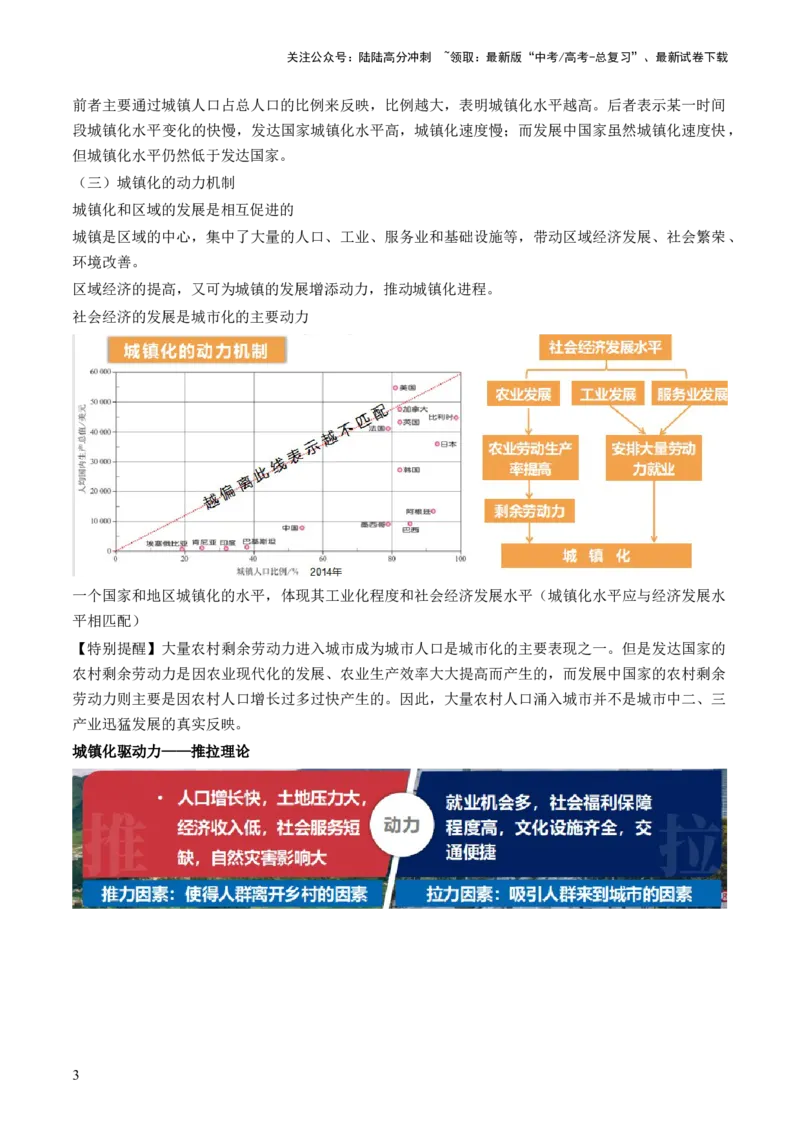 《第23讲城镇化（讲义）（解析版）_07-地理-高考总复习_一轮复习_2024年_2024年高考地理一轮复习讲练测（课件+讲义+练习）（新高考）_讲义+练习》第3页预览