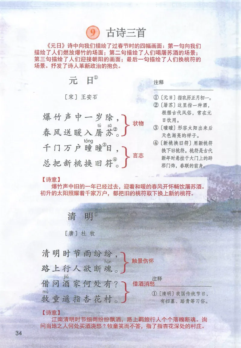 《三（下）语文课堂笔记-第3单元_小学1-6年级全科全套_1-6年级全科下册_三年级_三年级下语文_语文三下课堂笔记》第2页预览
