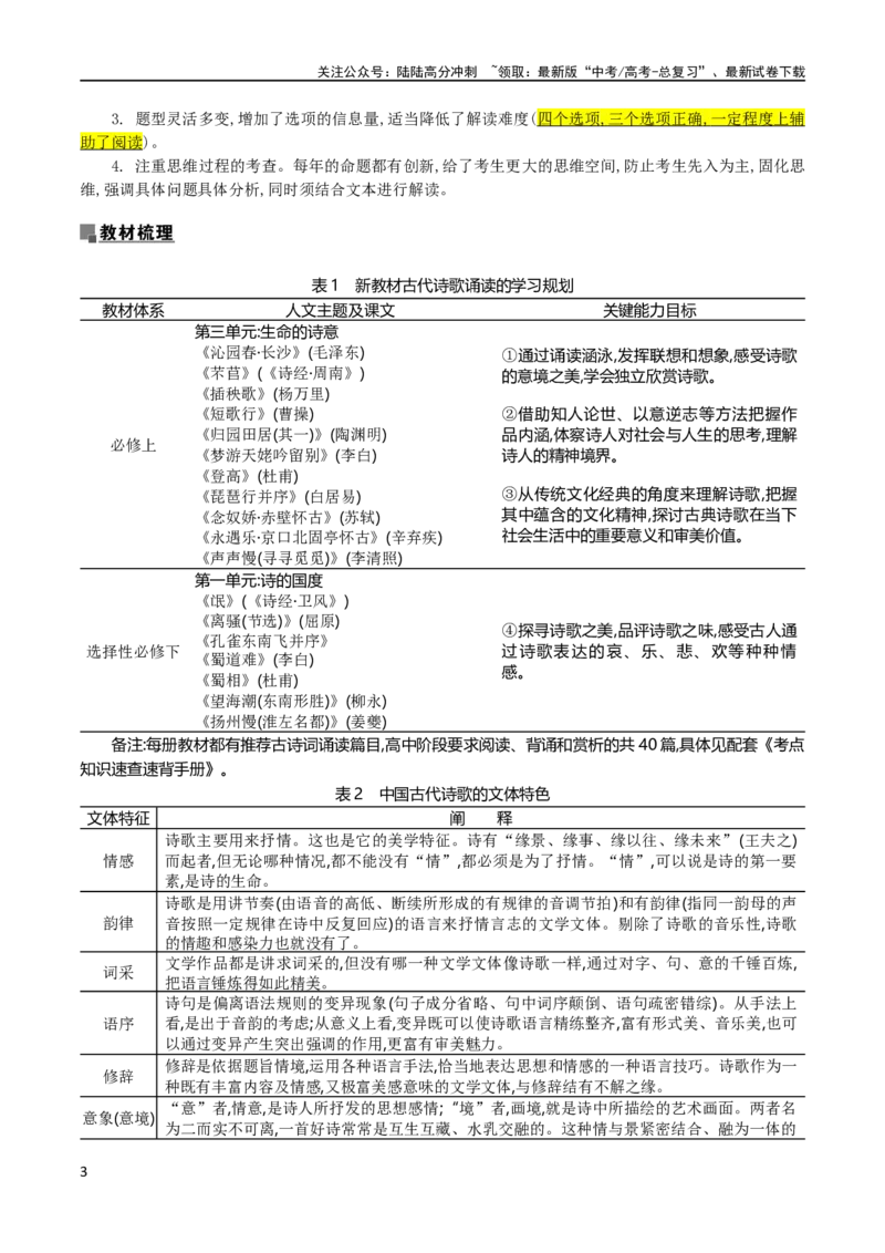 《专题23古代诗歌的情感态度和语言艺术（讲义）-2024年高考语文二轮复习讲练测（新教材新高考）_二轮复习_2024年_2024年高考语文二轮复习讲练测（新教材新高考）_配套讲义》第3页预览