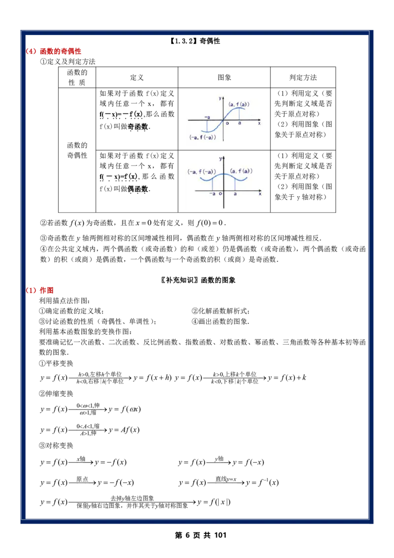 《高考数学高中数学核心知识点考点高考数学-高中数学三年核心知识点汇总总结(纯净版)(101页完整版)_9.11》第6页预览