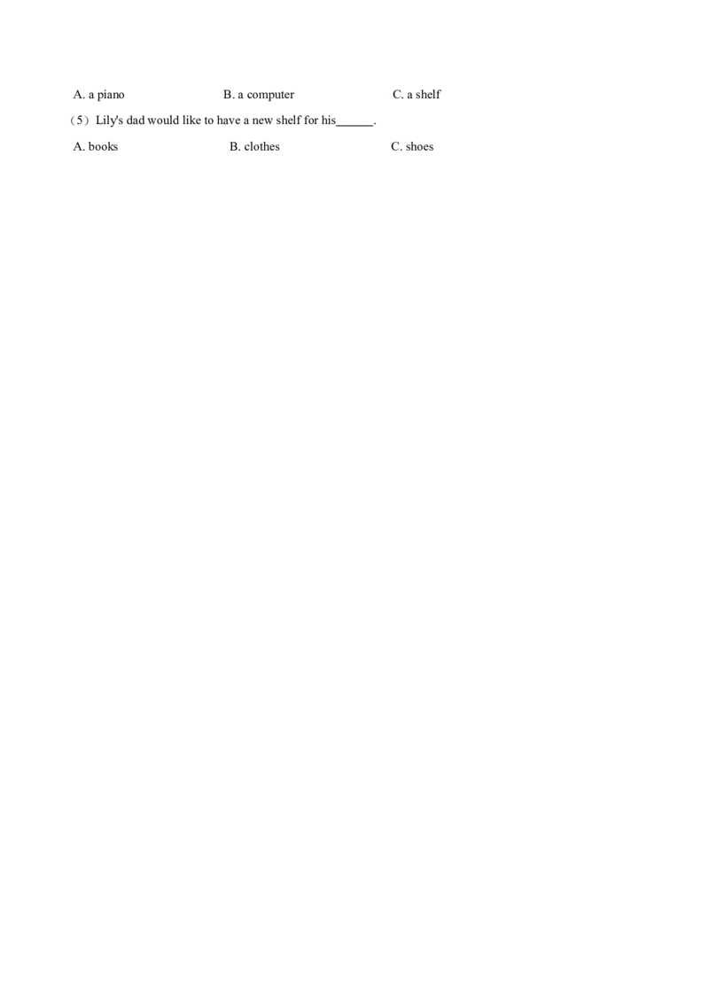 《六年级下册英语期中达标测试题（二）冀教版三起（word解析版）_小学1-6年级全科全套_1-6年级全科下册_六年级_英语_英语六下冀教版》第5页预览