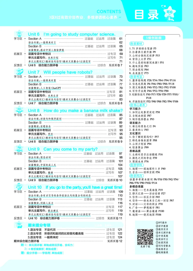 《2024秋《一遍过》英语8上教师用书(人教版)_初中全科目同步习题+精品试卷(7-9年级)(1)_25秋初中英语《同步习题+精品试卷》_初中英语(人教版)试卷_初中英语7-9年级上册_教师用书》第2页预览