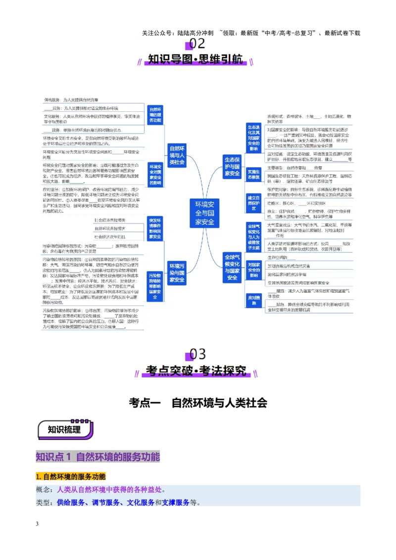 《第39讲环境安全与国家安全（讲义）（学生版）_07-地理-高考总复习_一轮复习_2025年_2025年高考地理一轮复习讲义+练习+课件（新教材新高考）》第3页预览