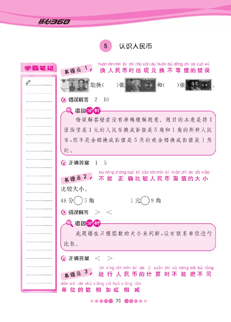《人教1-6年级下数学易错考点清单（核心课堂）_小学1-6年级全科全套_1-6年级全科下册_一年级_一年级下数学_数学一下人教版》第10页预览