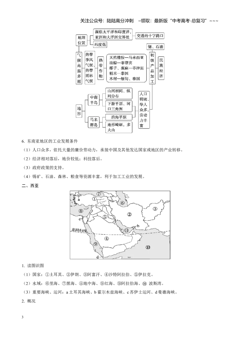 《第37讲世界地理（知识清单）（聚焦一轮）（学生版）_07-地理-高考总复习_一轮复习_2026年-地理高考一轮复习_2026年高考地理一轮复习全程跟踪讲义-G350_资料》第3页预览