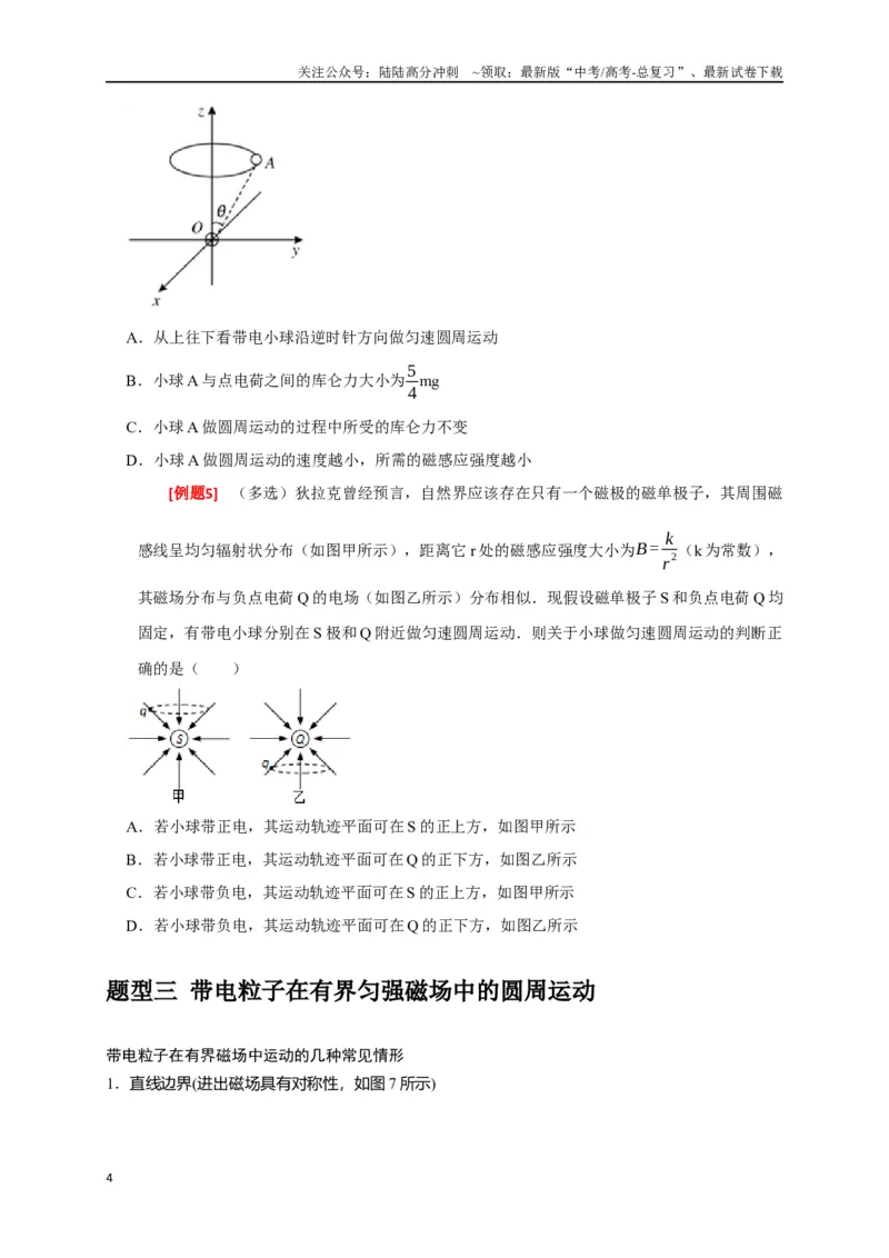 《专题20磁场对运动电荷的作用（原卷版）_04-物理-高考总复习_专项复习_2024年_2024高考物理三轮冲刺复习热点知识讲练题型归纳练_资料》第4页预览