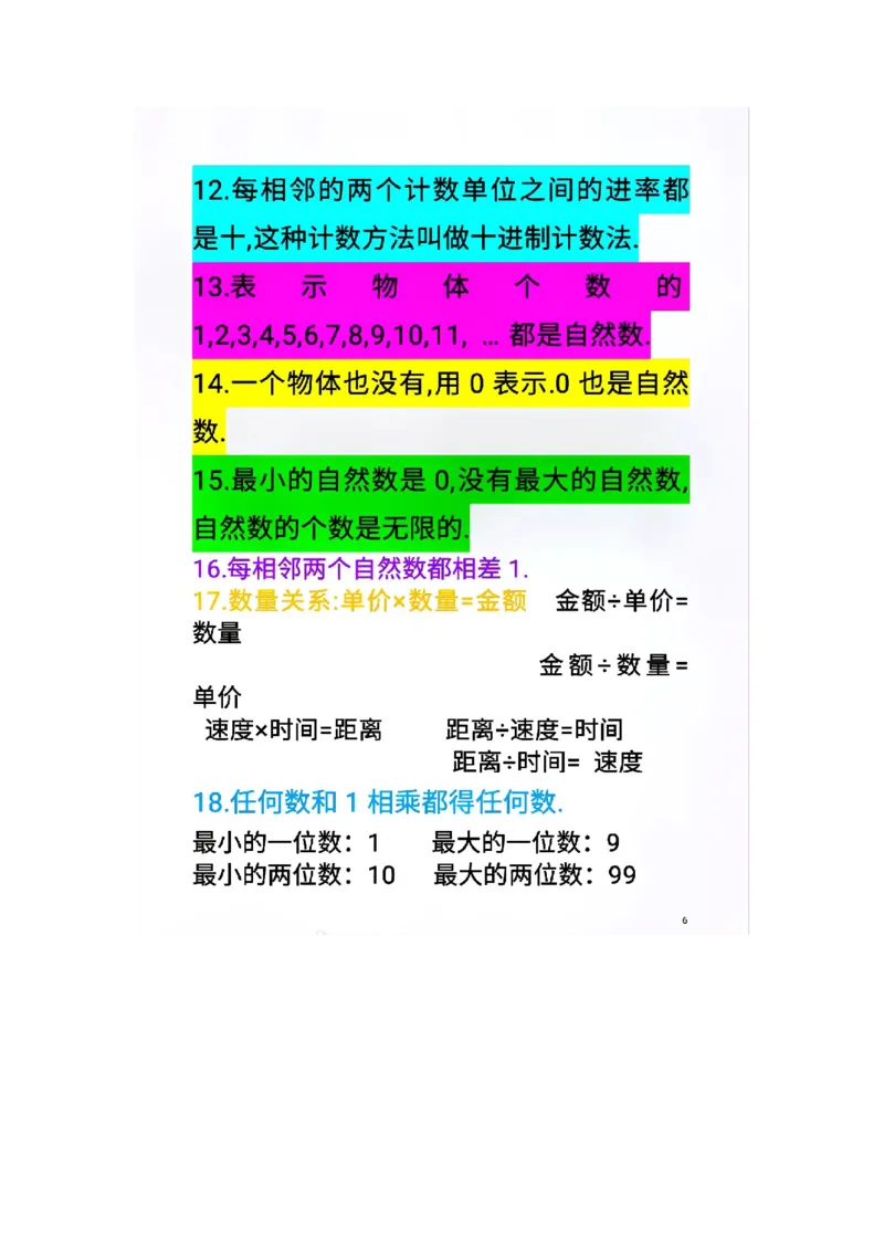 《人教版数学四年级上册重点内容_小学1-6年级全科全套_1-6年级全科上册_四年级_四上语文_四上语文综合》第6页预览