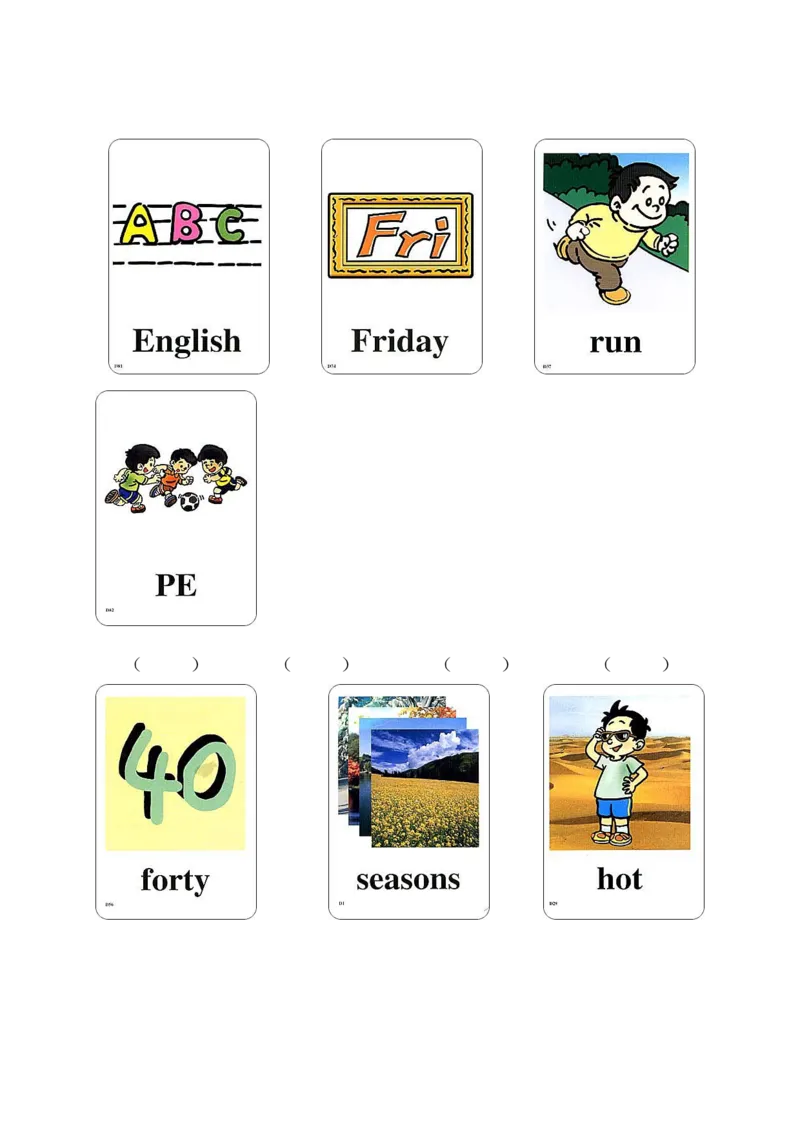 《（人教新起点）二年级下册期末测试题_小学1-6年级全科全套_1-6年级全科下册_二年级_二年级下英语_人教新起点二年级英语下册_试卷》第4页预览
