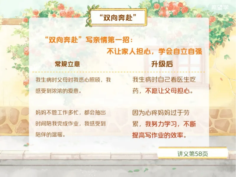 《爱豆笔记初一秋上第4讲_2025初一网课_25初一语文_2025初一-霍婉--语文（希望学）_秋季上A+_4.写作进阶亲情主题作文多维升级》第2页预览