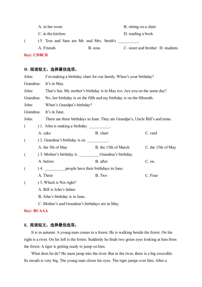《期末易错题分类汇编阅读理解（提升篇）译林版（三起）五年级下册（答案版）_小学1-6年级全科全套_1-6年级全科下册_五年级_五年级下英语_英语五下译林版》第3页预览