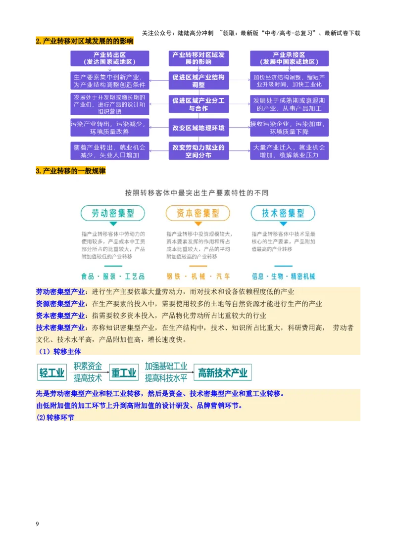 《第37讲产业转移与国际合作（讲义）（学生版）_07-地理-高考总复习_一轮复习_2025年_2025年高考地理一轮复习讲义+练习+课件（新教材新高考）》第9页预览