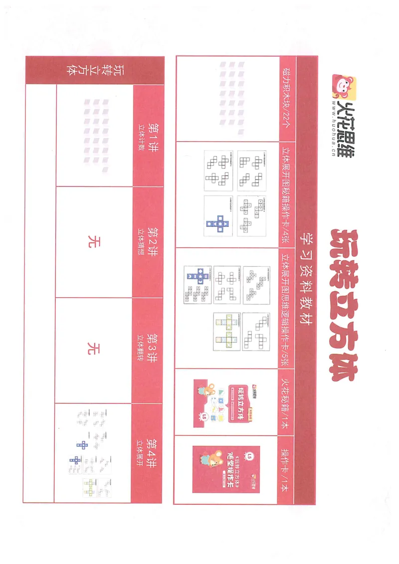 《doc01610620190429095913_（G1450)火花思维幼小衔接及L1-L5_L5(七大专题完结)_第03专题《玩转立方体》》第1页预览
