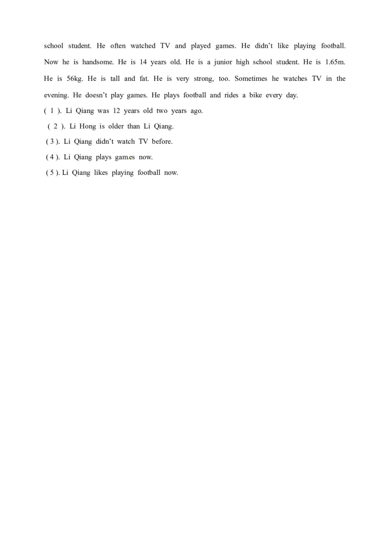 《六年级上册英语一课一练-Module1Unit1Growingup牛津上海版（三起）（word版，含答案解析）_小学1-6年级全科全套_1-6年级全科上册_六年级_英语_英语沪教版牛津》第4页预览