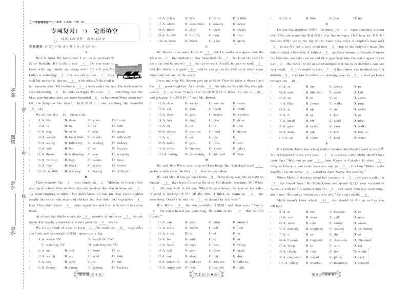 《首席期末卷七年级下册英语人教版_初中全科目同步习题+精品试卷（7-9年级）(1)_25秋初中英语《同步习题+精品试卷》_初中英语（人教版）试卷_初中英语7-9年级上册_《首席期末卷》》第2页预览