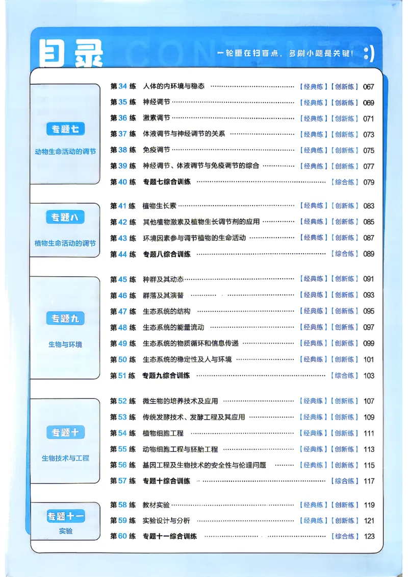 《生物单选版_小题狂练主书_小初高学习资料合集（每天更新）_2027版《天星高考小题狂练》_6-生物小题狂练27版（单选版）》第4页预览