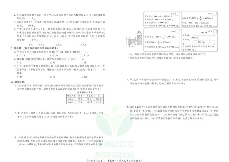 《王朝霞专项练习六年级上册数学人教版_小初高学习资料合集（每天更新）_1~6年级上册王朝霞专项练习_6年级》第2页预览