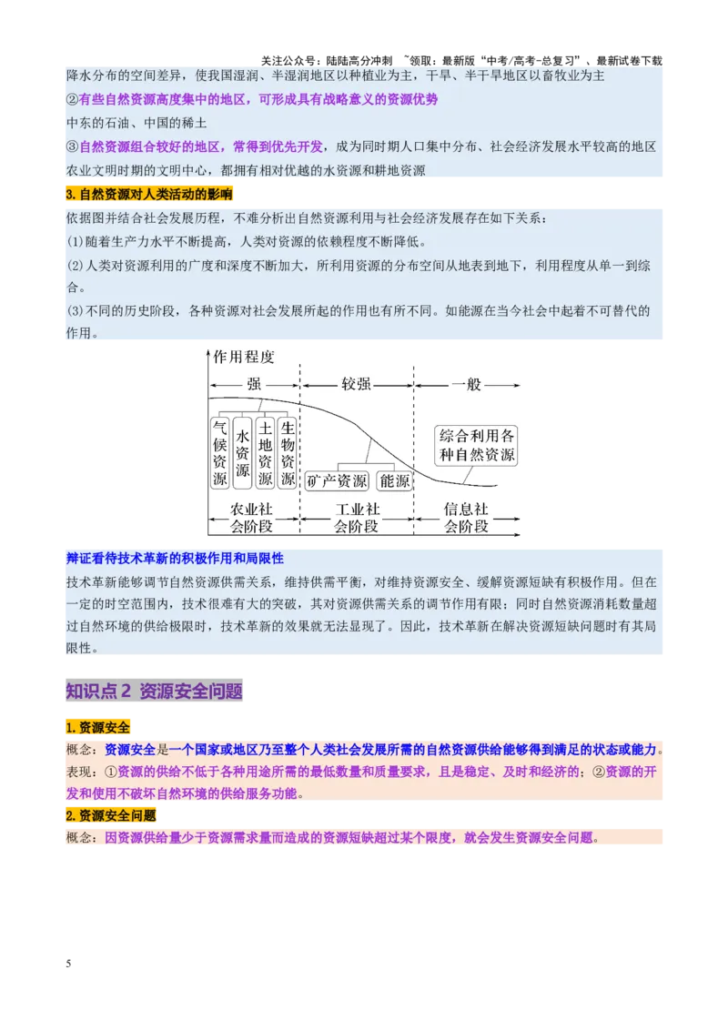 《第38讲资源安全与国家安全（讲义）（学生版）_07-地理-高考总复习_一轮复习_2025年_2025年高考地理一轮复习讲义+练习+课件（新教材新高考）》第5页预览