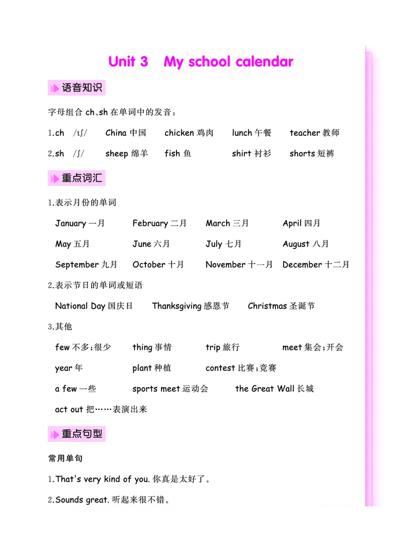 《人教PEP英语五年级期末考点知识清单_小学1-6年级全科全套_1-6年级全科下册_五年级_五年级下英语_英语各版本知识点》第9页预览