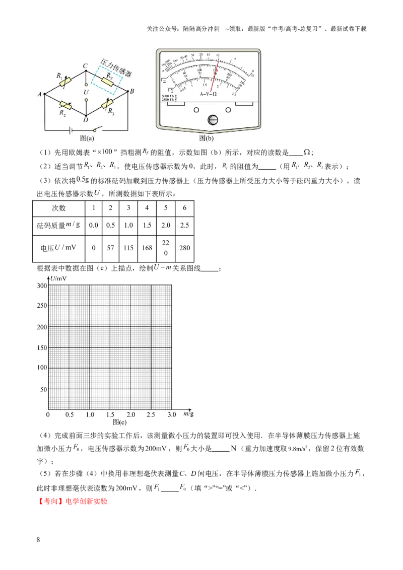 《专题20电学实验（讲义）（解析版）_04-物理-高考总复习_二轮复习_2024年_2024年高考物理二轮复习讲练测（新教材新高考）_配套讲义（原卷版+解析版）》第8页预览