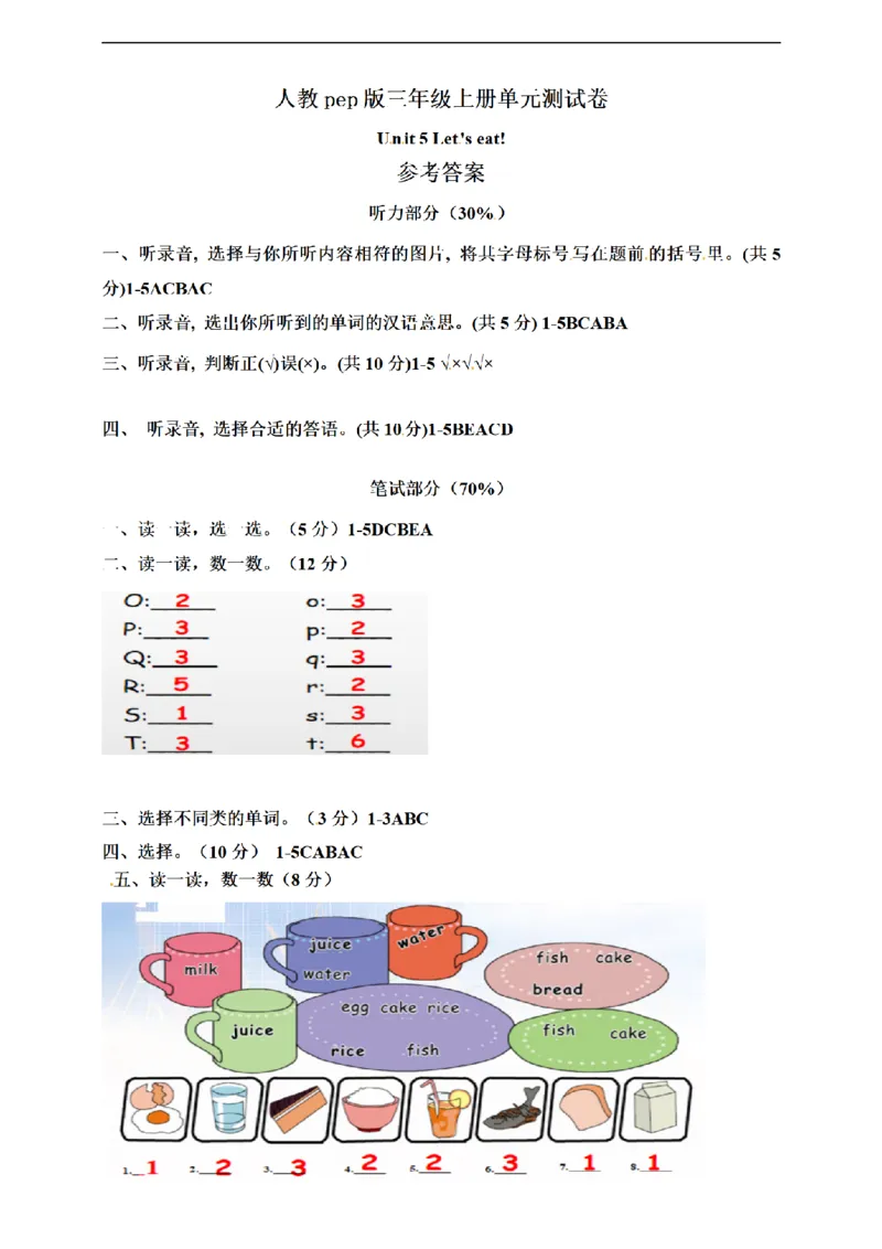《（参考答案）人教pep版三年级上册Unit5Let'seat!单元测试卷_小学1-6年级全科全套_1-6年级全科上册_三年级_英语_A三年级英语（人教PEP）_人教PEP英语三上单元测试》第1页预览