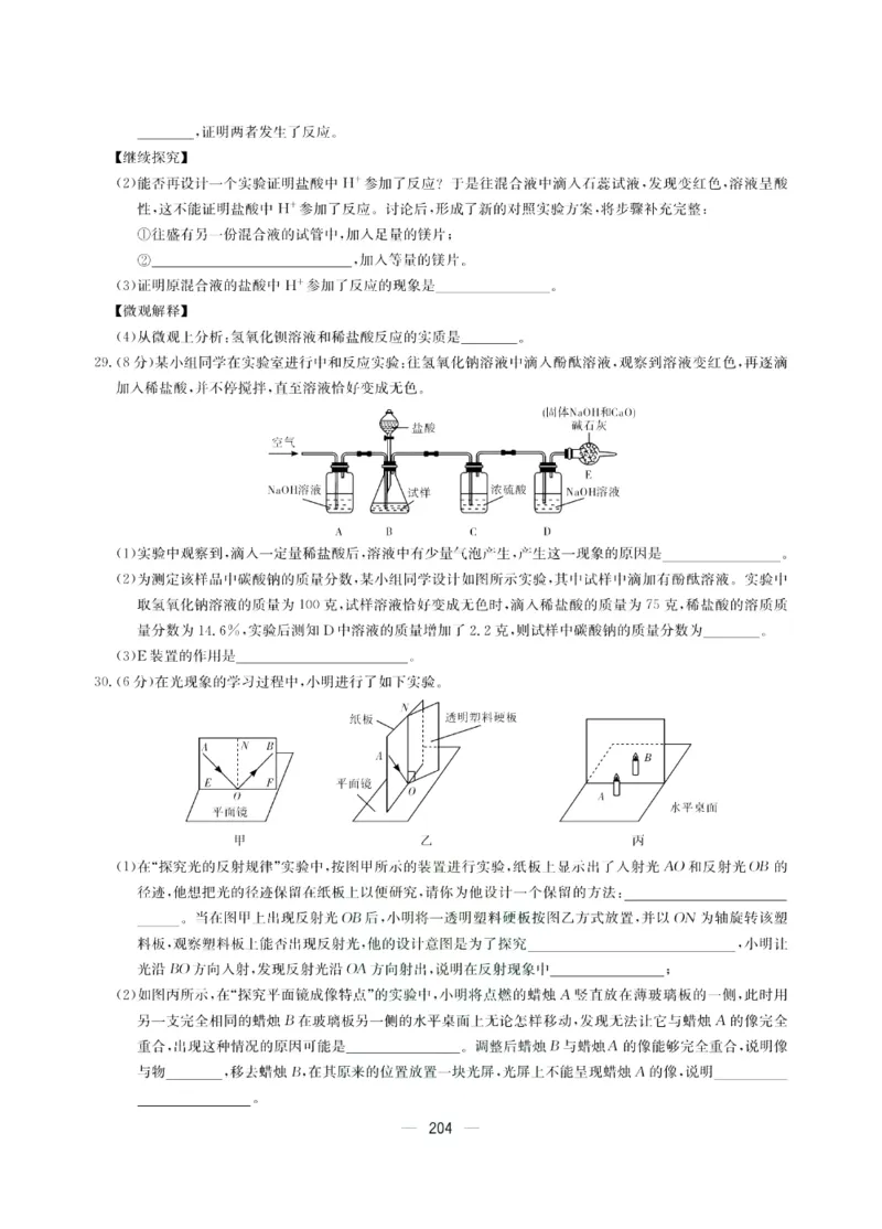 《赢在中考-科学试卷_初中全科目同步习题+精品试卷（7-9年级）(1)_25秋初中科学《同步习题+精品试卷》_《赢在中考》》第8页预览
