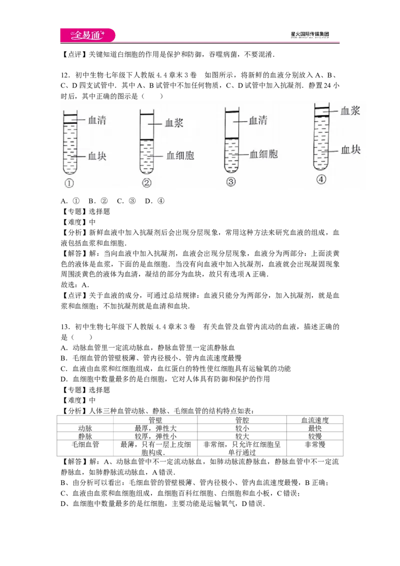 《生物人教七下第四章3卷_初中全科目同步习题+精品试卷（7-9年级）(1)_25秋初中生物《同步习题+精品试卷》_初中生物试卷（人教版）_《同步试题》_同步试题资源包（7B）》第7页预览