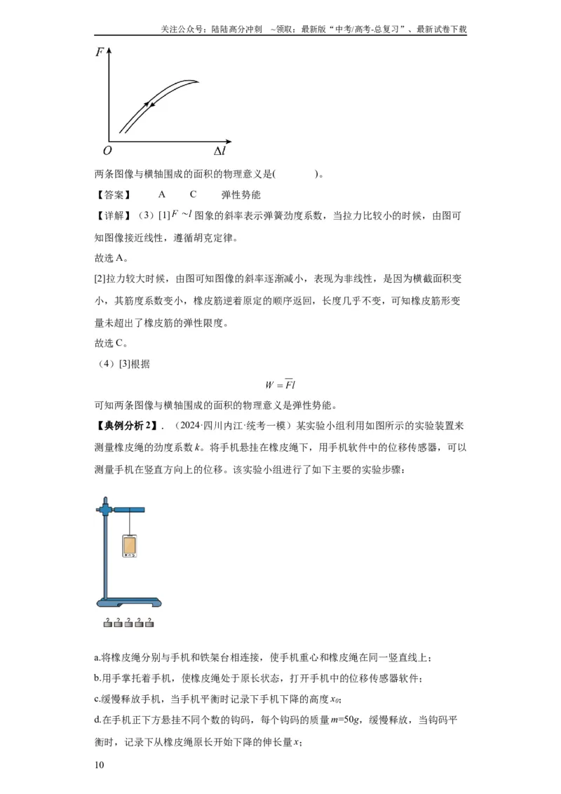 《专题18力学试验（原卷版）_04-物理-高考总复习_二轮复习_2024年_2024高考物理二轮复习热点题型归纳与变式演练解题_资料》第10页预览