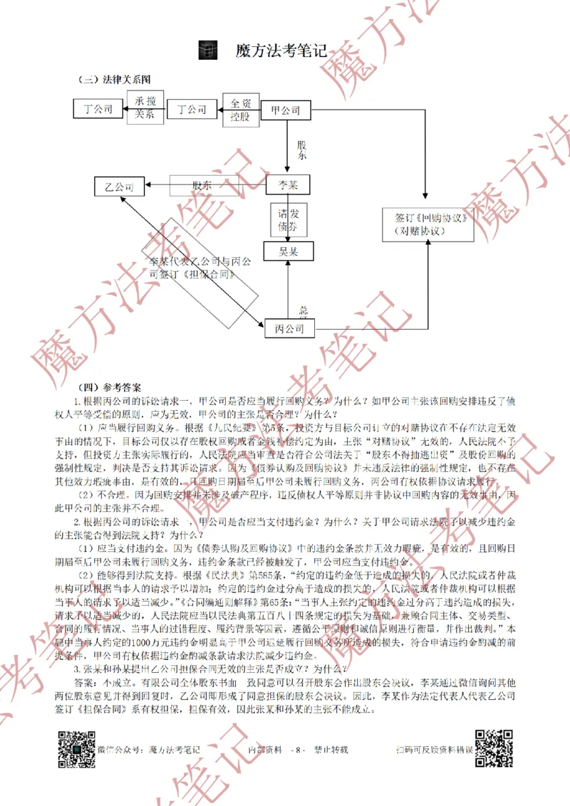 《26魔方法考：2022年法考主观题（试题+解析）_2026法考客观_其他_2019-2025法考主观历年套卷与解析》第8页预览