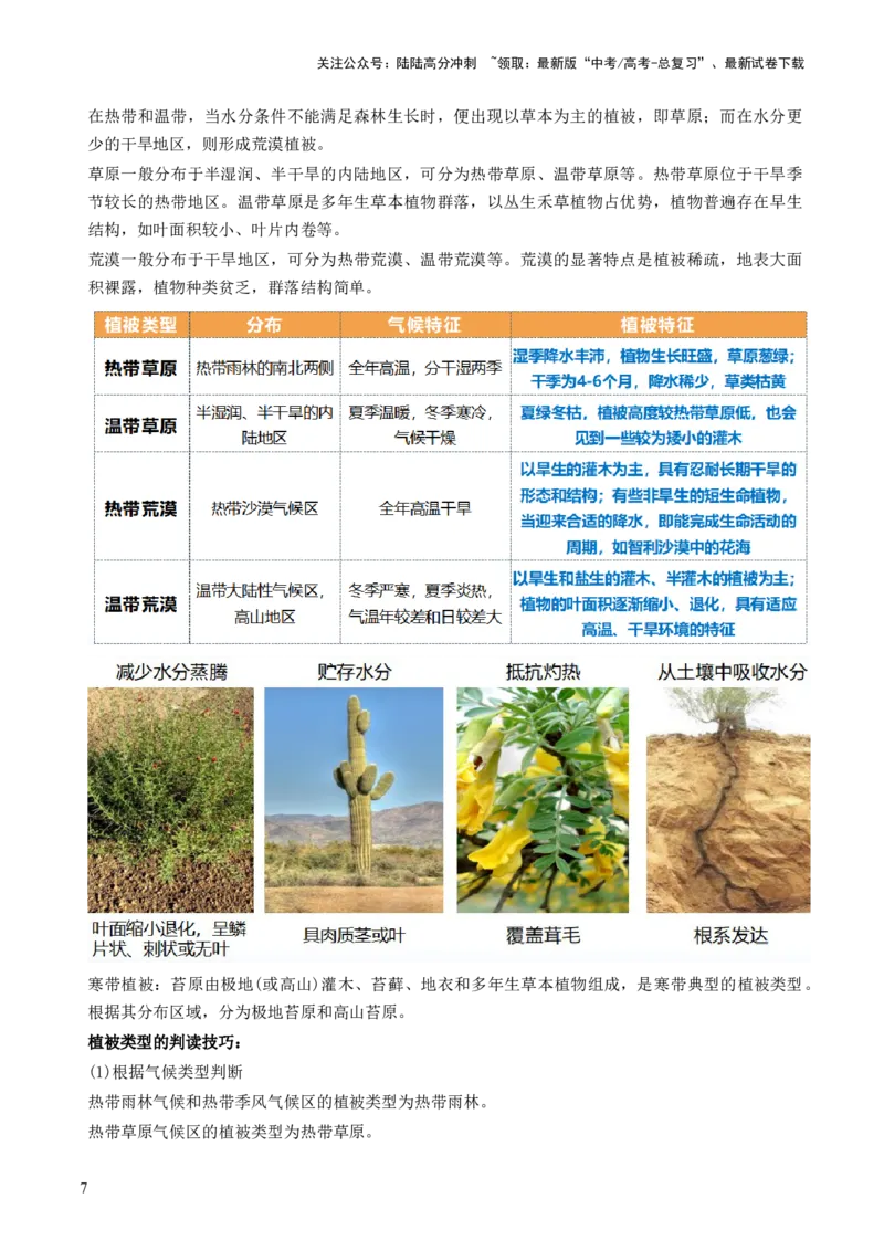 《第16讲植被和土壤（讲义）（原卷版）_07-地理-高考总复习_一轮复习_2024年_2024年高考地理一轮复习讲练测（课件+讲义+练习）（新高考）_讲义+练习》第7页预览