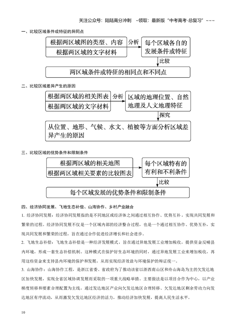 《第30讲区域和区域发展（知识清单）（教师版）_07-地理-高考总复习_一轮复习_2026年-地理高考一轮复习_2026年高考地理一轮复习全程跟踪讲义-G350_资料》第10页预览