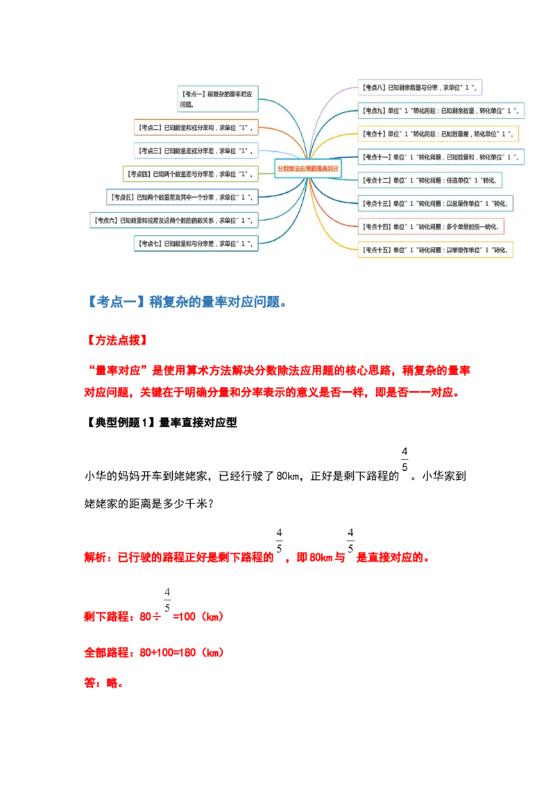 《六年级数学上册典型例题系列之第三单元分数除法应用题提高部分（解析版）_小学1-6年级全科全套_1-6年级全科上册_六年级_数学_六年级数学上人教版_人教数学六上专项练习》第2页预览
