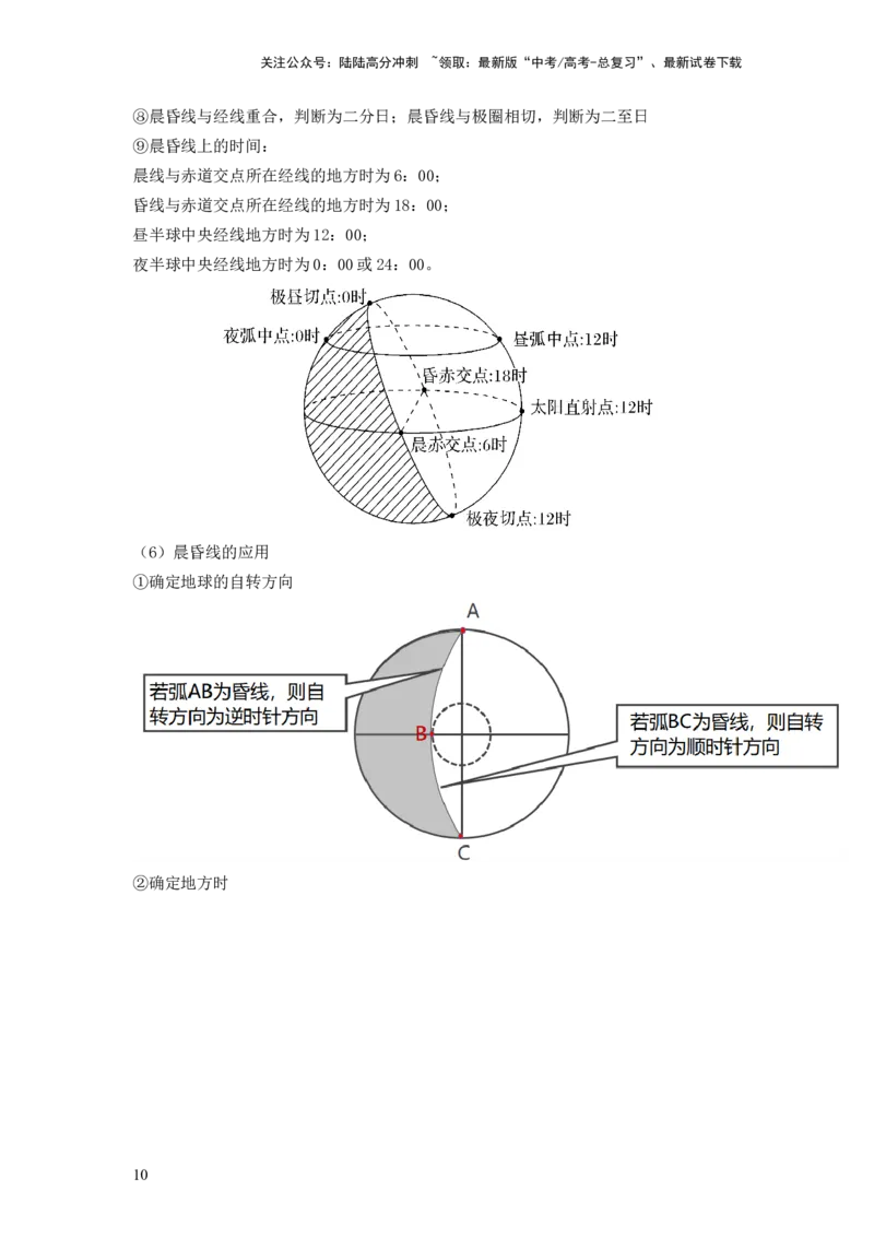 《第04讲地球自转及其地理意义（讲义）（原卷版）_07-地理-高考总复习_一轮复习_2024年_2024年高考地理一轮复习讲练测（课件+讲义+练习）（新高考）_讲义+练习》第10页预览