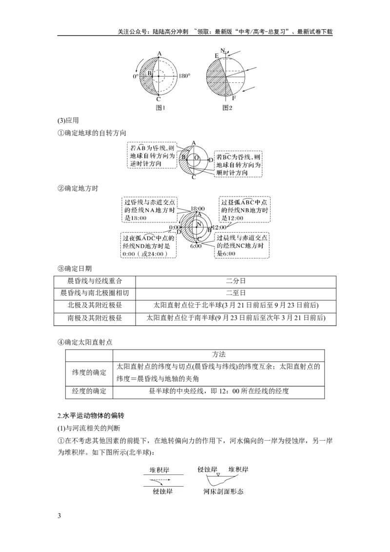 《第一部分　第二章　第3讲　课时8　昼夜交替　沿地表水平运动物体的运动方向的偏转_07-地理-高考总复习_一轮复习_2024年_2024高考地理大一轮复习课件讲义新人教版知识总结》第3页预览