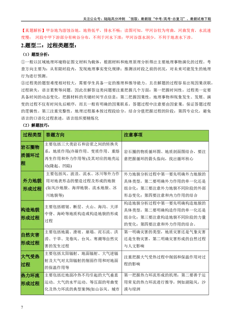 《秘籍06综合题攻略：常见题型与解题步骤（新高考专用）（教师版）_07-地理-高考总复习_专项复习_2025年_2025年高考地理抢分秘籍（新高考专用）_2024版》第7页预览