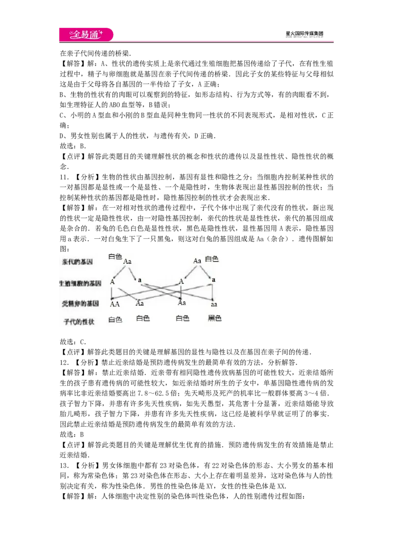 《生物八下人教版期中2卷-答案_初中全科目同步习题+精品试卷（7-9年级）(1)_25秋初中生物《同步习题+精品试卷》_初中生物试卷（人教版）_《同步试题》_同步试题资源包（8B）》第3页预览