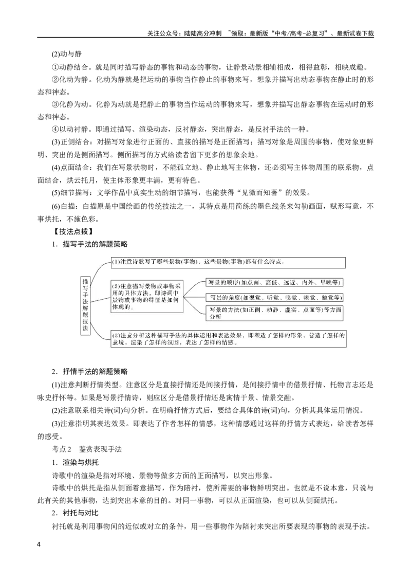 《专题22鉴赏古代诗歌的表达技巧（讲义）-2024年高考语文二轮复习讲练测（新教材新高考）_二轮复习_2024年_2024年高考语文二轮复习讲练测（新教材新高考）_配套讲义》第4页预览