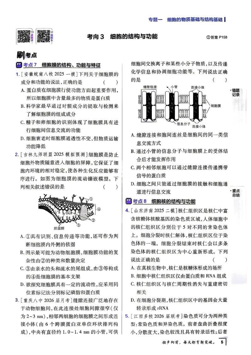 《生物上分题_小初高学习资料合集（每天更新）_2027版《高考上分攻略》数学+物理+生物+化学_2027版高中《必刷题》上分攻略（生物）》第10页预览