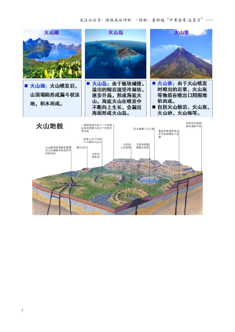 《第13讲营造地表形态的力量和常见地貌类型（复习讲义）（全国通用）（学生版）_07-地理-高考总复习_一轮复习_2026年-地理高考一轮复习_2026版_专题05地表形态的塑造》第7页预览